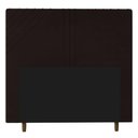 Ver imagem 1 de Cabeceira Cama Box Casal Queen Size Lisboa 160cm Marrom