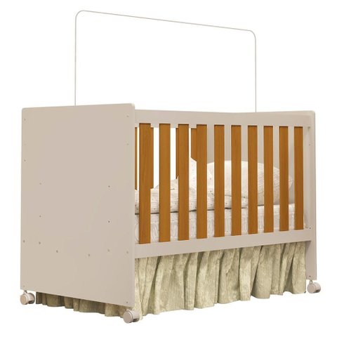 Berço Mini Cama Katatau Flex Areia Fosco/savana Fosco - Reller Móveis
