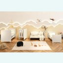 Ver imagem 3 de Berço Americano 4 em 1 Evolution Reller + 02 Colchões - Areia