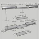 Ver imagem 6 de Kit Closet com Cabideiros e Prateleiras Branco Organização Moderna para Seu Quarto