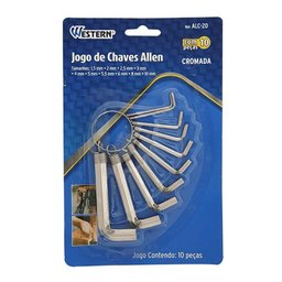 Jogo de Chaves Allen Western 1,5 a 10 Mm com 10 Pecas - 2