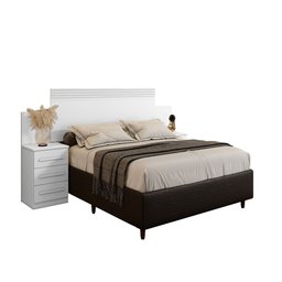 Cabeceira Imperio Benetil Móveis - Branco - 4