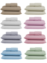Ver imagem 1 de Kit Roupa Cama Queen 100% Algodão 3 Peças Percal 300 Fios Hotel Pousada:rose