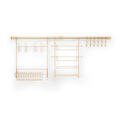 Suporte Utensílios Parede Suspenso Cozinha Cook Home 9 Gold - 2