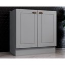 Ver imagem 1 de Balcão de Cozinha Modulado Americana C- 2 Portas S- Tampo 80cm Cinza - Henn