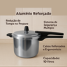 Panela de Pressão 10 Litros Fechamento Externo Aluminio - 3