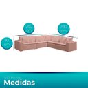 Ver imagem 3 de Sofá Modular Rivieira 280cm Linho - Meu Estofado:rose