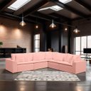 Ver imagem 2 de Sofá Modular Rivieira 280cm Linho - Meu Estofado:rose
