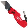 Estilete Lâmina Trapezoidal Dobrável Tipo Canivete Milwaukee 48-22-1505 Fastback 6 em 1 com Bit 1/4" - 1