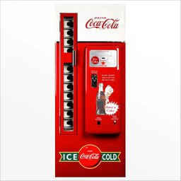 Adesivo de Porta Maquina Coca-cola Arte Destaque M - 0,83 X 2,13 Metros - 2