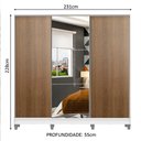 Ver imagem 5 de Guarda Roupa Juvenil Mdf Madesa Com Espelho Branco Rustic