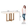 Conjunto Mesa com 4 Cadeiras Thalia em Mdf e Mdp Henn - 4