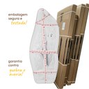 Ver imagem 6 de Espelho Corpo Inteiro Grande Geométrico Moldura em Couro 3cm 110x60cm - Mod. Flame Caramelo