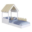 Ver imagem 6 de Cama Infantil Montessoriana em Forma de Casinha sem Colchão Ccm040 Completa Móveis