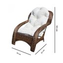 Ver imagem 5 de Conjunto Poltronas para Jardim Espreguiçadeira Fibra Sintética 2 Poltronas e Mesa de Centro - Tecido