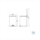 Ver imagem 6 de Lixeira Tra Inox c/Pedal Loop 5L -94547005