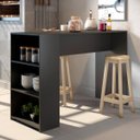 Ver imagem 1 de Bancada Ilha Gourmet Para Cozinha 136 x 92 x 49 Cm Cinza Vulcano MDP 0565 - PRIME