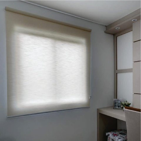 Persiana Rolo Translucida Bege - 1,00m x 1,30m