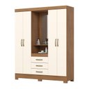 Ver imagem 2 de Guarda-Roupa 04 Portas e 03 Gavetas Capelinha Off White/Nature