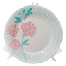 Prato Decorativo Cerâmica Bloom com Suporte Transparente para Mesa 19cm - 1