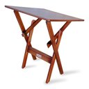 Ver imagem 4 de Mesa Dobrável Madeira 60x60 Padrão Imbuia - Cor: Marrom
