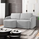 Ver imagem 2 de Sofá Cama para Sala de Estar 2 Lugares 196cm Montserrat K01 Veludo Cinza - Lyam Decor