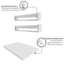 Ver imagem 5 de Conjunto com 1 Escrivaninha Suspensa e 2 Prateleiras 60cm Branco
