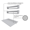 Ver imagem 4 de Kit com 1 Escrivaninha Suspensa 60cm e 2 Prateleiras 