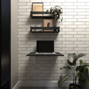 Ver imagem 2 de Kit com 1 Escrivaninha Suspensa 100cm e 2 Prateleiras