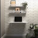 Ver imagem 2 de Kit com 1 Escrivaninha Suspensa 100cm e 2 Prateleiras