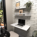 Ver imagem 1 de Kit com 1 Escrivaninha Suspensa 100cm e 2 Prateleiras