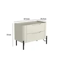 Ver imagem 4 de Mesa de Cabeceira 2 Gavetas L67,5 X A51cm Mdf
