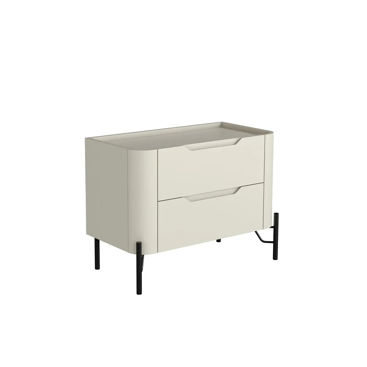 Ver imagem 3 de Mesa de Cabeceira 2 Gavetas L67,5 X A51cm Mdf