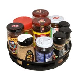 Fruteira Cesto Organizador 2 Andares Giratorio Prateleira Porta Condimento Vinho Cozinha Banheiro Ba - 3