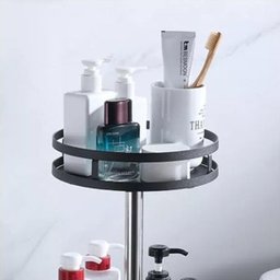 Fruteira Cesto Organizador 2 Andares Giratorio Prateleira Porta Condimento Vinho Cozinha Banheiro Ba - 8