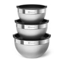 Ver imagem 1 de Conjunto de Bowls Tigelas de Inox com Tampa Plástica