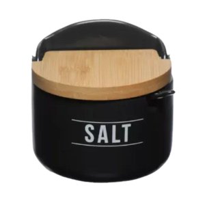 Saleiro Cozinha Porcelana Manhattan Hauskraft 300ml Preto