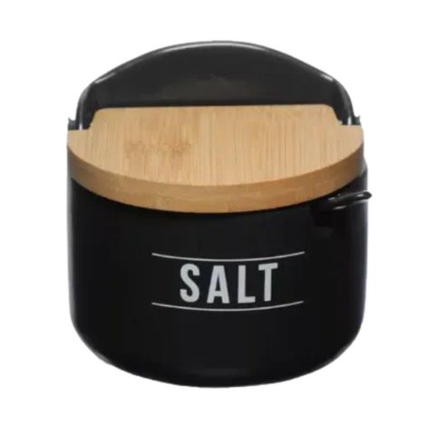 Saleiro Cozinha Porcelana Manhattan Hauskraft 300ml Preto