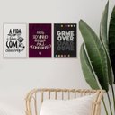 Ver imagem 2 de Kit 3 Quadros para Decoração Frases Churrasco Jogos Cozinha