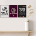 Ver imagem 3 de Kit 3 Quadros para Decoração Frases Churrasco Jogos Cozinha