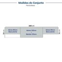 Ver imagem 3 de Cozinha Compacta Planejada 4 Peças 3 Aéreos 1 Balcão Soho CabeCasa MadeiraOriginals Azul/Freijó