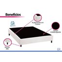Ver mais imagens de Cama Box com Colchão Queen Corano White Molas Ensacadas Branco Ortobom 158cm