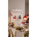 Ver imagem 2 de Kit Decoração Natal Completo Prateleira 90x60 + Luminária Poste LED Pilha +15 Peças