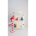 Ver imagem 3 de Kit Decoração Natal Completo Prateleira 90x60 + Luminária Poste LED Pilha +15 Peças