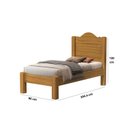 Ver imagem 3 de Cama Solteiro 204,4cm x 96cm x 130cm 100% MDF Thalia Bege/Nature