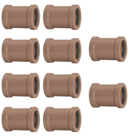 Luva de Correr 32mm Pvc Encanamento Conexão Kit 10 Un
