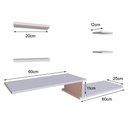 Ver imagem 6 de Kit Rack e Prateleiras Mdf Branco Tx Prtbr022