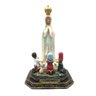 Imagem Nossa Senhora de Fatima com 3 Pastores Resina 17 cm - 2