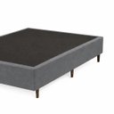 Ver imagem 5 de Base Cama Box Casal 1,38x1,88 Mts Cecilia Vilajo: Suede Cinza