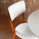 Ver imagem 6 de Kit 4 Cadeiras Sala de Jantar Estofada em Linho - Essência - Linho Cru